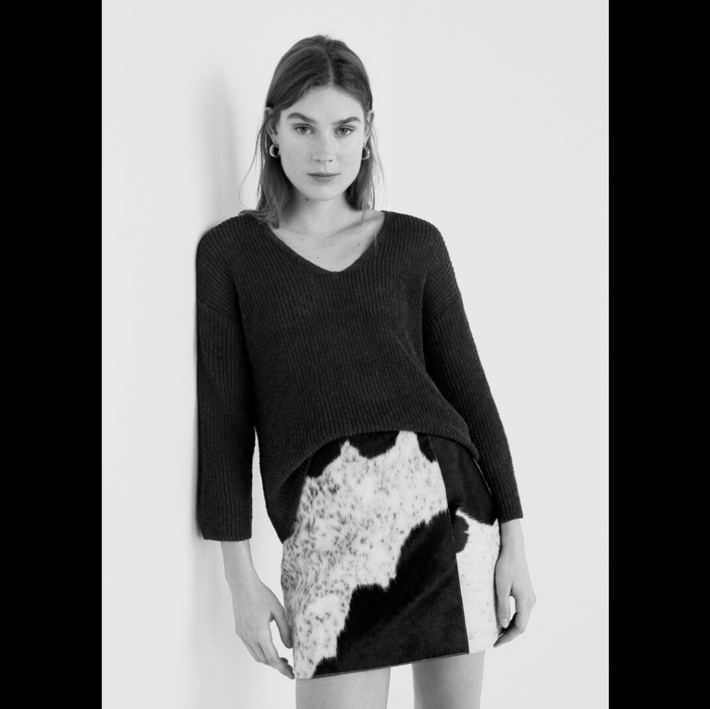 Mango Open Knit Sweater